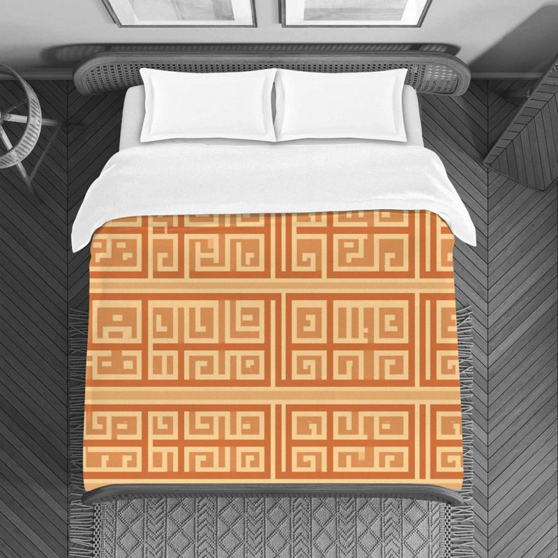 Geometric Shapes Duvet Cover, Twin Duvet Cover