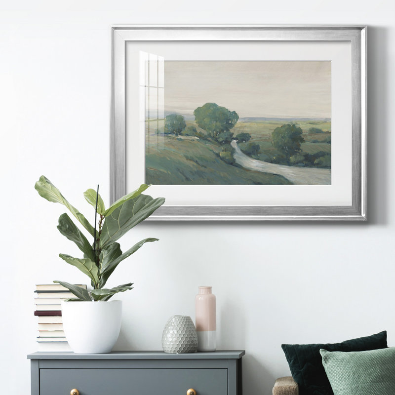 «Run Creek I», reproduction encadrée de qualité supérieure, prête à être accrochée, H 22,5 po x l 30,5 po x P 1 po, Blanc