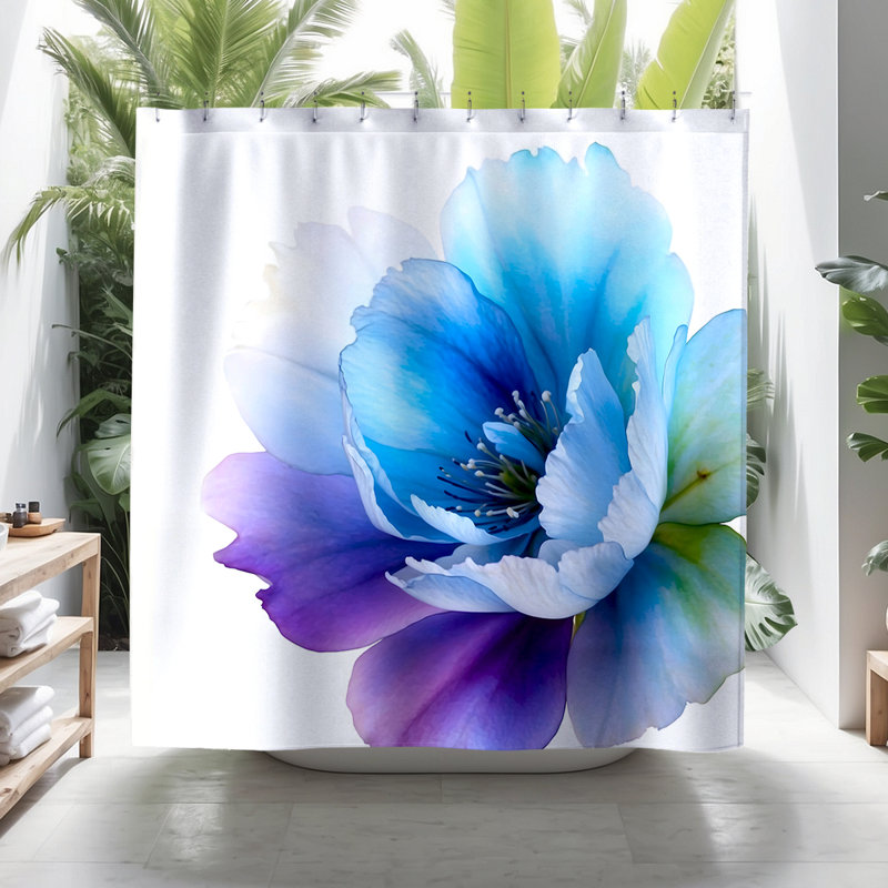 Blu Shower Curtain