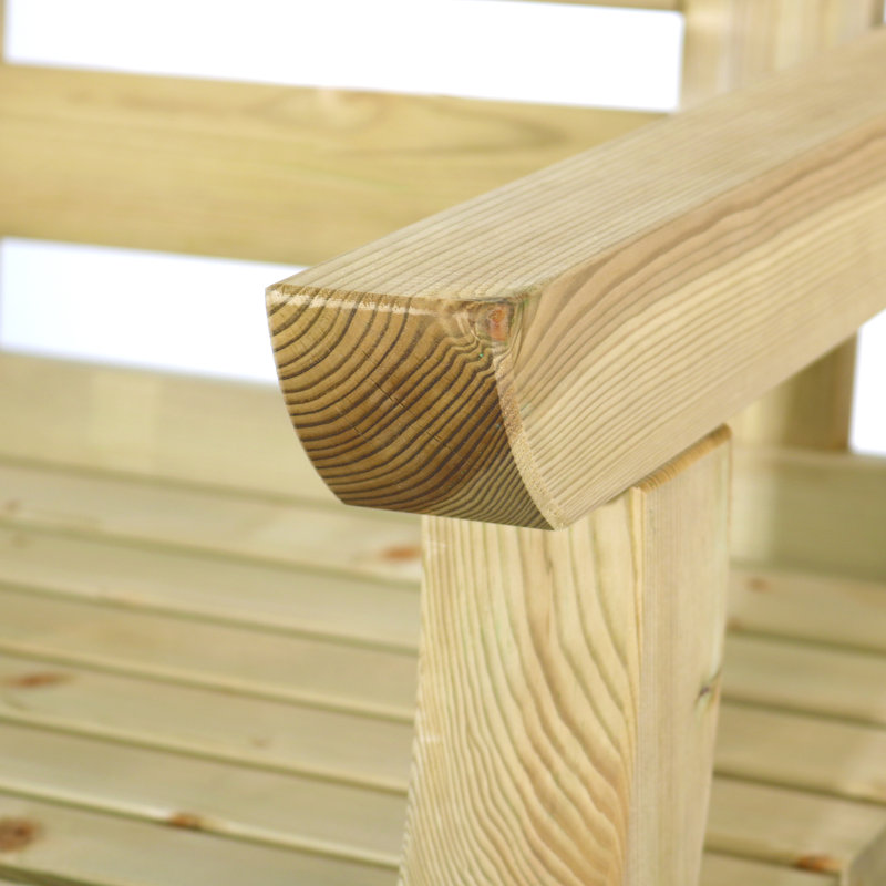 Solid Wood Outdoor Bench