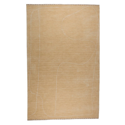 Rug Abstract Area Rug in Beige