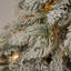 Ensemble d'arbre de Noël artificiel pré-éclairé 4 pièces, guirlande, couronne et ensemble de 2 arbres d'entrée
