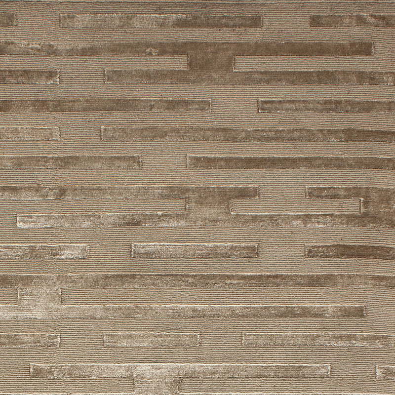 Striped Area Rug in Mouse, Rectangle 6' x 9'