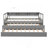 Twin XL Wood Daybed With 2 Trundles, 3 Storage Cubbies, 1 Light For Free And USB Charging Design-1590881196