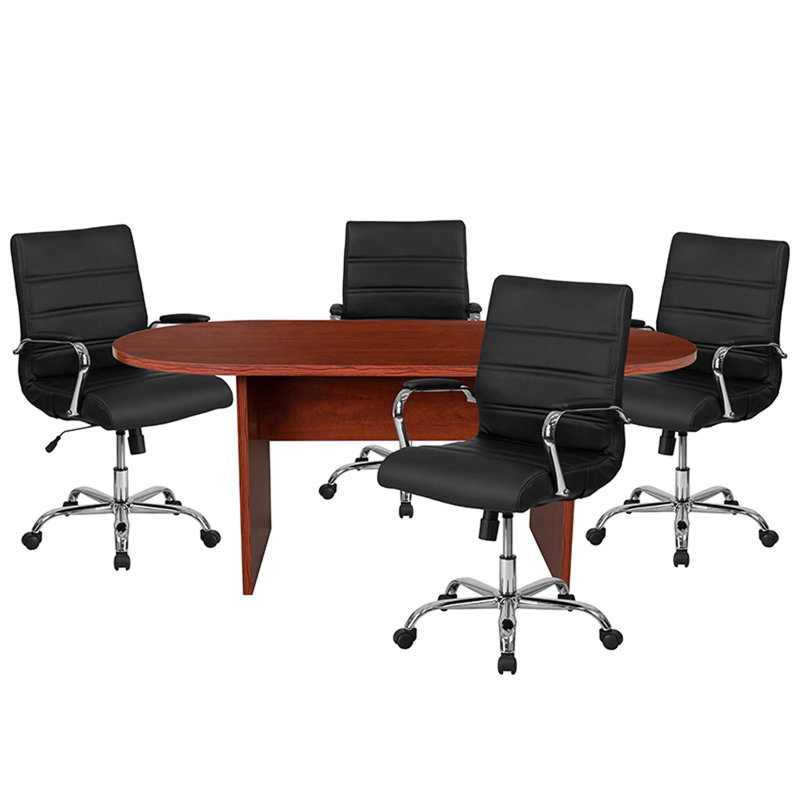 Ensemble de table de réunion Xaida, Cerisier