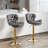 Swivel Upholstered Adjustable Height Counter Stool