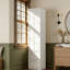 Freestanding Bathroom Storage Cabinet With One Door And Two Drawers,Adjustable Shelves