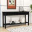 Console moderne en placage de sapin avec motif en nid d'abeille-1698662422