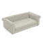 Élégant lit pour animaux de compagnie rectangulaire pour chiens grands et surdimensionnés, canapé-lit surélevé durable, canapé pour chien confortable, canapé pour chien en lin moderne et tendance - beige-128776778
