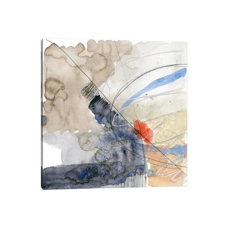 Abstract Coordinates III by Jennifer Goldberger - Wrapped Canvas Painting, 45.72 cm H x 45.72 cm W