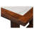 Versatilis Rectangular Marble Top with Solid Wood Base Dining Table