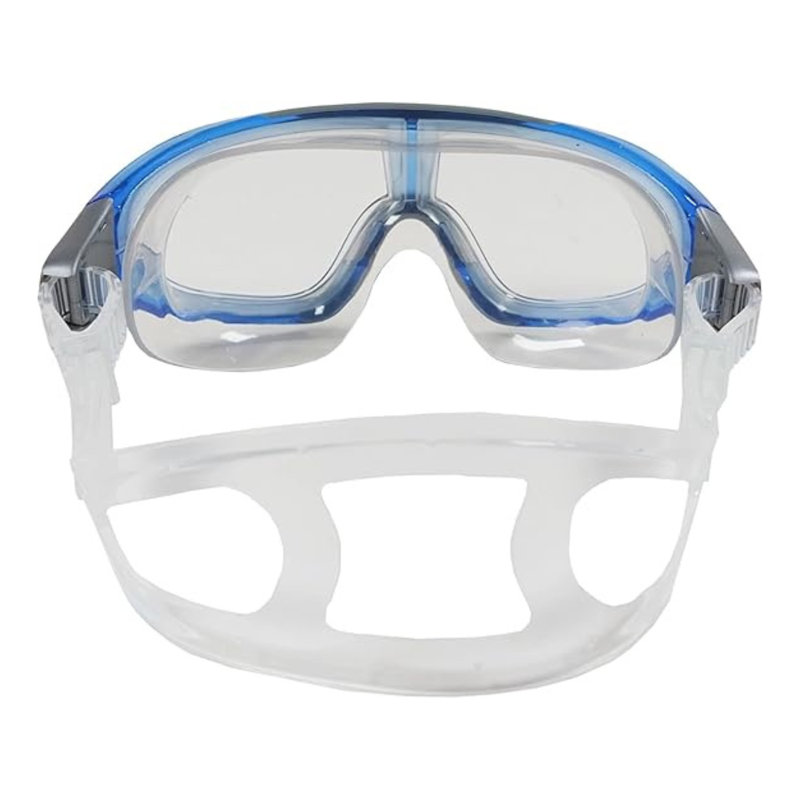 TYR Unisex Orion Comfortable Swim Mask Adult Fit, For Ages 16+, Clear/Blue, 7" H x 9" W x 11" D, Clear/Blue