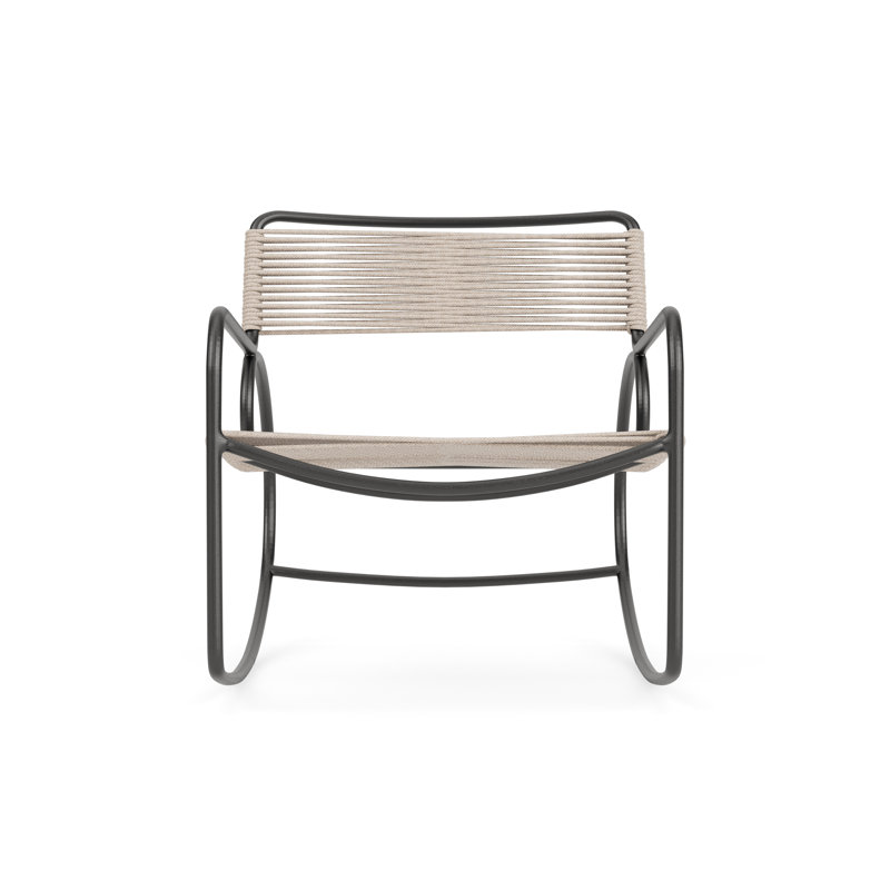 Walter Lamb Outdoor Rocker Chair, Dove/Beige