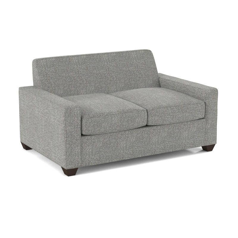 Avery 56" Square Arm Loveseat, Connelly Dove, Cafelle