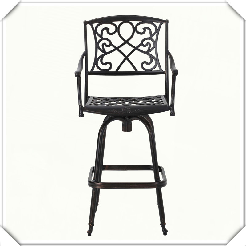 Ensemble de 1 tabouret de bar en fonte robuste, durable, élégant, pratique et fonctionnel