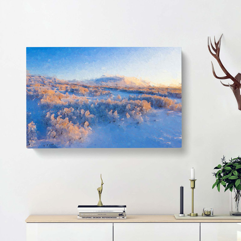 Winter Forest in Sweden - Wrapped Canvas, 50cm H x 76cm W x 3cm D