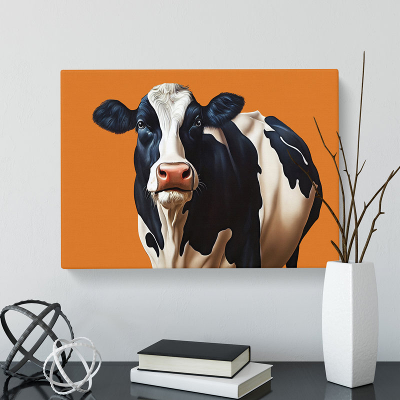 Amazing Cow - Wrapped Canvas, 40cm H x 60cm W x 3cm D