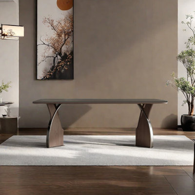 Artistic sintered stone dining table