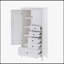 Armoire de rangement polyvalente avec tablettes réglables pour différentes pièces, améliorant ainsi l'organisation
