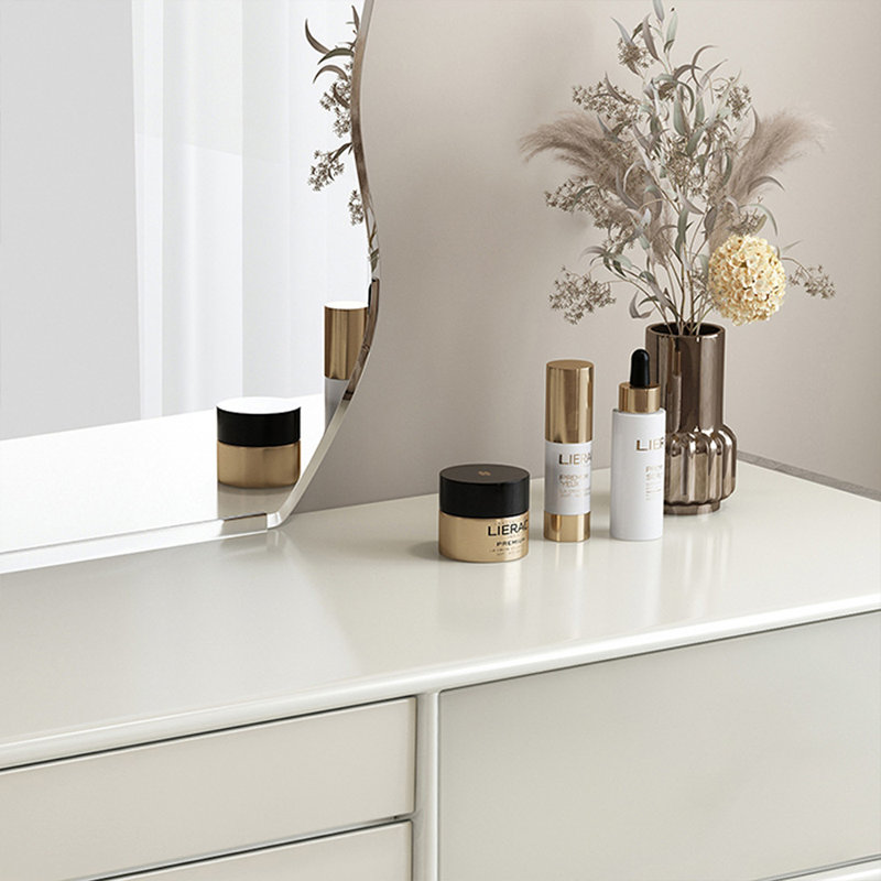 Coiffeuse avec miroir, 3 tiroirs