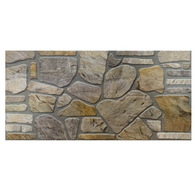 Panneaux muraux 19,7 po x 39,4 po (paquet de 5)