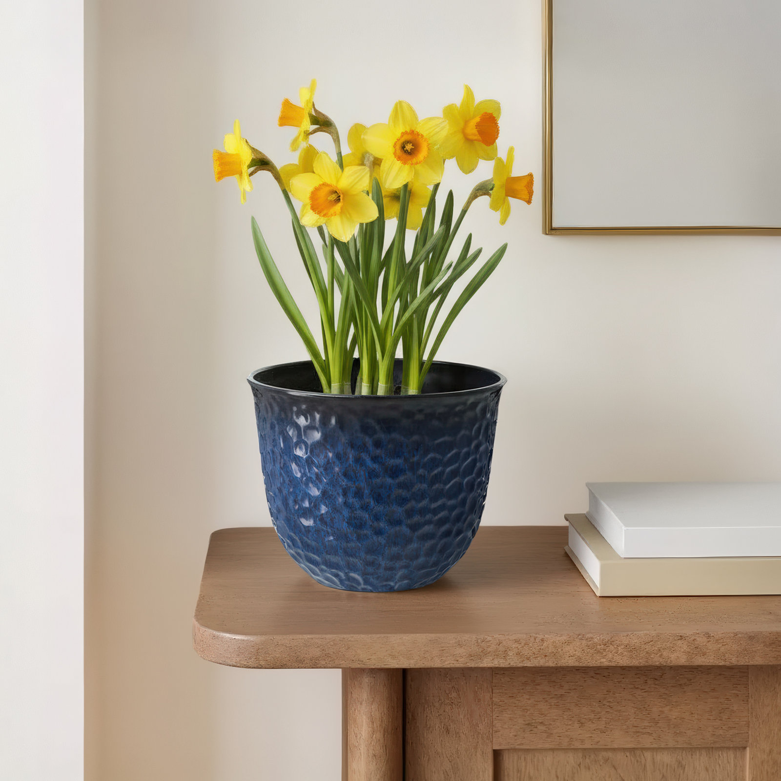 12" Pot Planter, Blue