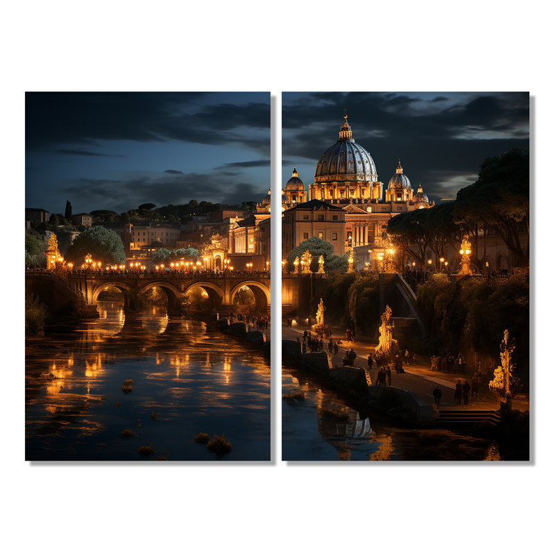 Italie, Cité du Vatican, reproduction d'art traditionnel sur toile, 36" H x 48" W, Wrapped Canvas, Does Not Apply
