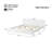 PINE SOLID WOOD KING SIZE BED, SOLID AND STABLE, NO BOX SPRING NEEDED, WHITE COLOR-95027247