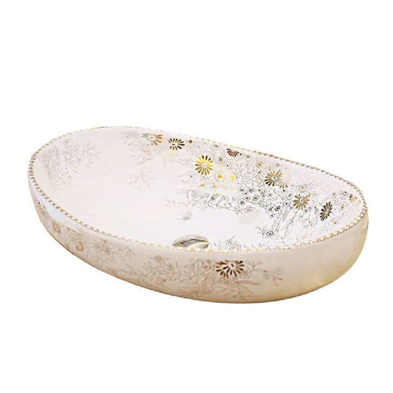 Fontana Vessel Sink and Gold Touchless Motion Sensor Faucet Combo