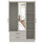 Millbury Shelton 3 Door 2 Drawer Wardrobe with Mirror-122739198