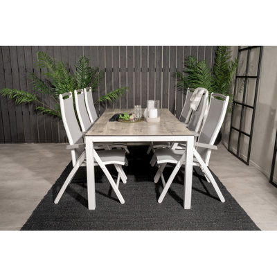 Drishya 6 - Person Patio Dining Set with Rectangular Table