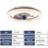 Damontra Ceiling Fan with LED Lights