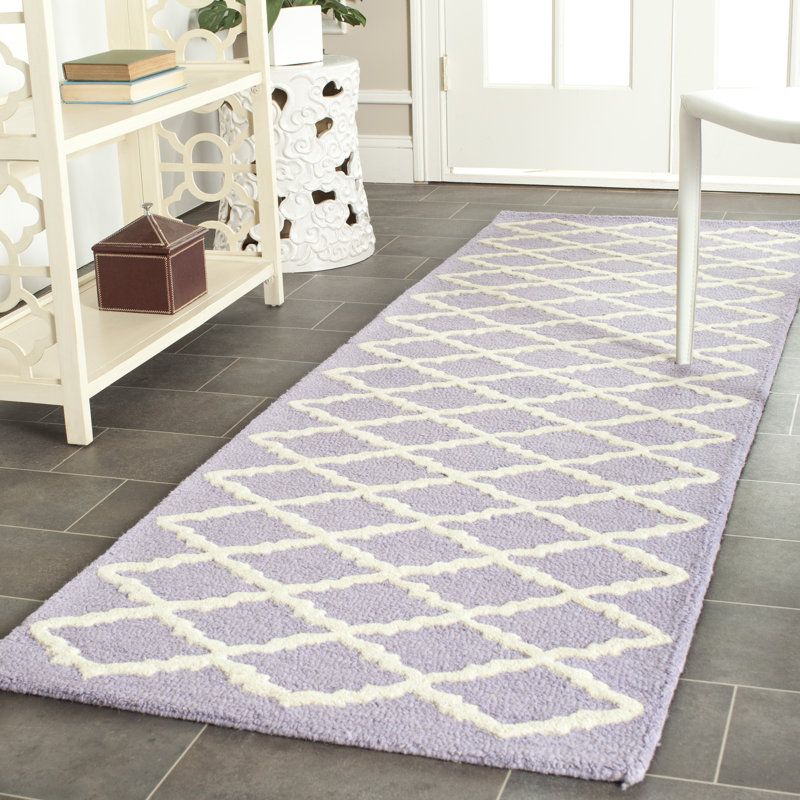 Cannen Hand Tufted Wool Geometric Rug, Runner 2'6" x 8'