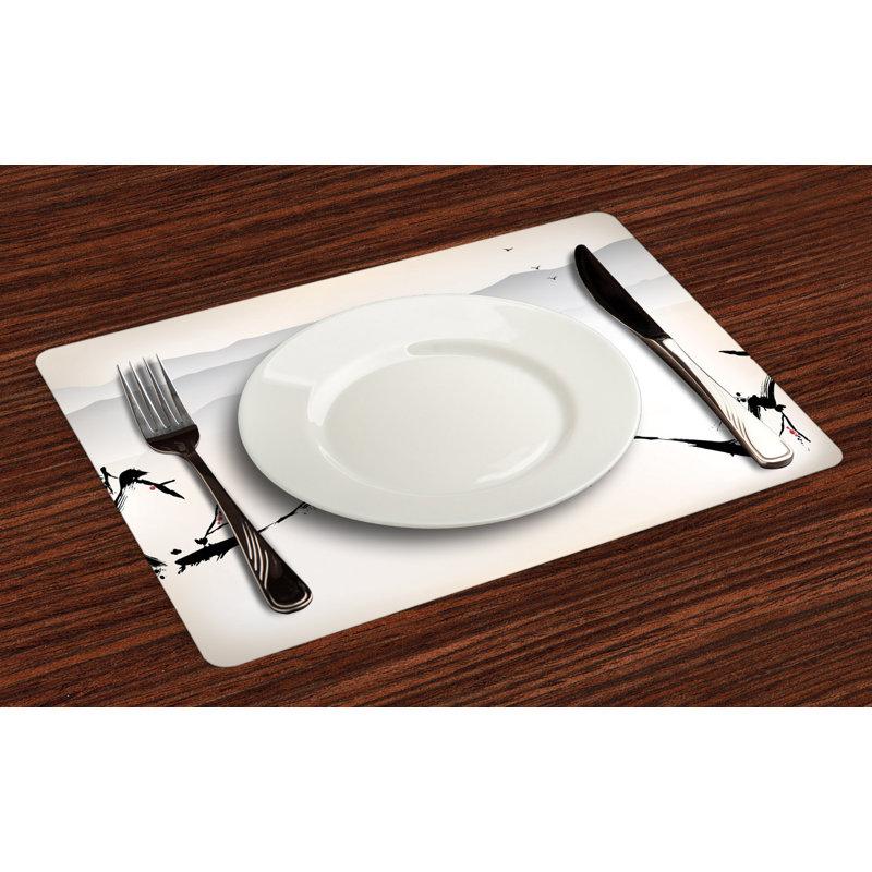 Wilmar Nature Sakura Flower and Gulls Placemat