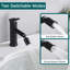 Robinet de salle de bain noir mat pour robinet à 2 modes pour lavabo de salle de bain avec aérateur rotatif à 360 °-121292247