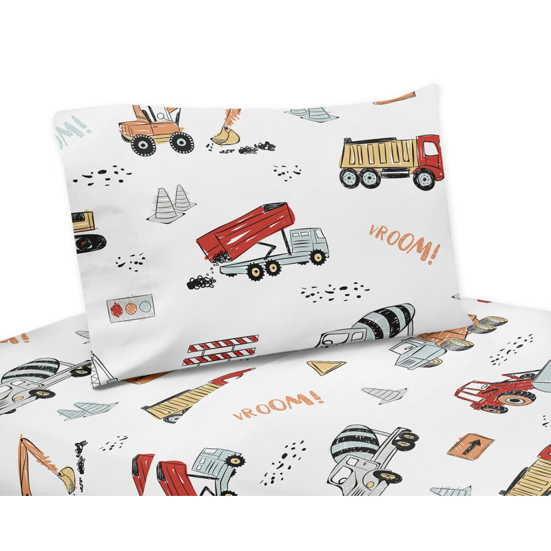Ensemble de draps en microfibre Construction Truck