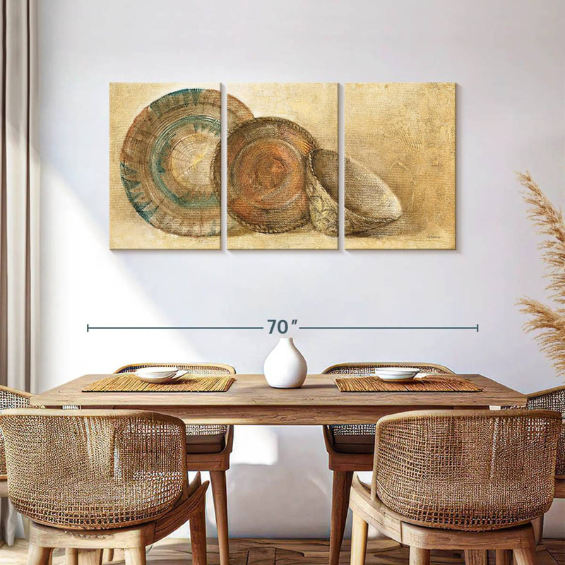 Lelar Woven Vessels IV, 30" H x 62" W