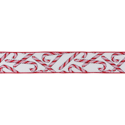 Wired Candy Cane Ribbon (Set of 2)