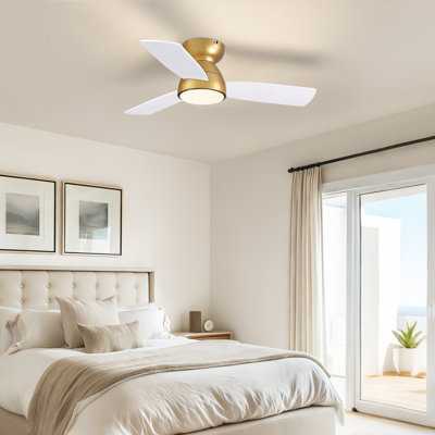 Petit ventilateur de plafond 32 po avec trousse d'éclairage et télécommande