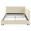 Lit tapissier double en velours avec pour une chambre à coucher élégante et un salon, lit de jour confortable-67256939