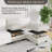 6-Piece U-Shaped Modular Sectional Sofa-1197316767
