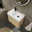 Meuble-lavabo de salle de bain 24 po avec lavabo en céramique mural 24 po, armoire de rangement en bois à double porte, chêne contemporain 24 po pour salle de bain,-1397970426