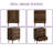 3-drawer Modern Walnut Chest Of Drawers