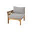 Kendrica Outdoor Teak One Arm Lounge Chair-2060398717