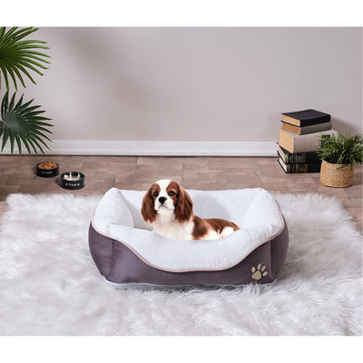 Anthracite Pet Bed For Cats, Large 23'' X 29'', Soft Foam Padding And Supportive