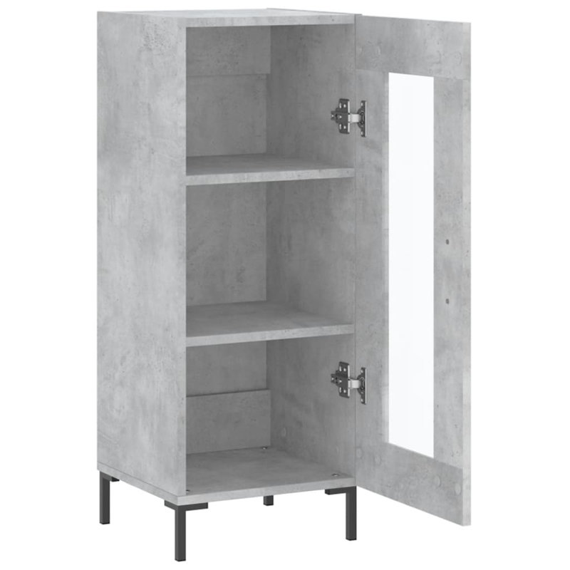 Malaia Display Cabinet, Concrete Grey