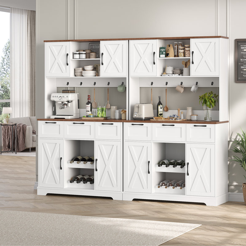 CLOSE -OUT Armoire garde-manger de ferme H 73 po Asharani, Blanc