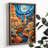Stunning Decorative Framed MDF Painting, 13.8 x 18.5 x 0.8 inches | 100% MDF with 3 mm Thickness, Elegant Pine Wood Frame | UV Printed Artwork for Home Decor, Perfect for Living Room & Bedroom Accent