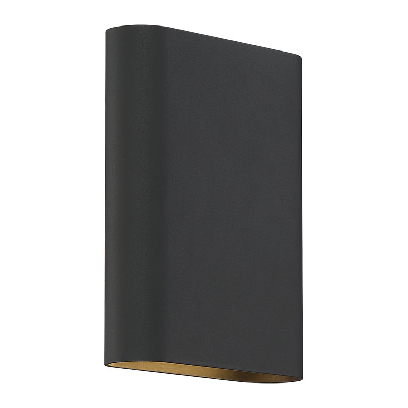New Britain Flush Mounted Sconce, 12" H x 6.25" W x 6.25" D, Black