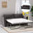 Full Size Velvet Pull-Out Sofa Bed with Folding Mattress-1632502901